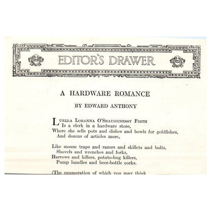 Political Cartoon Comic He Shouts in a Huff - 1921 Original Ad TJ7-S