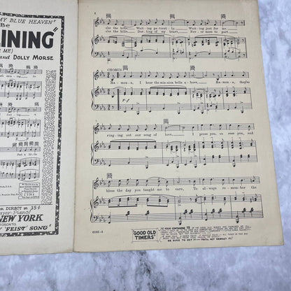 Ramona Dolores Del Rio L.Wolfe Gilbert Mabel Wayne Sheet Music 1927 Vintage TH1