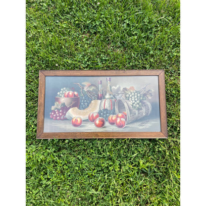 Antique Vintage H Hadland Chromolithograph Print Wall Art Framed