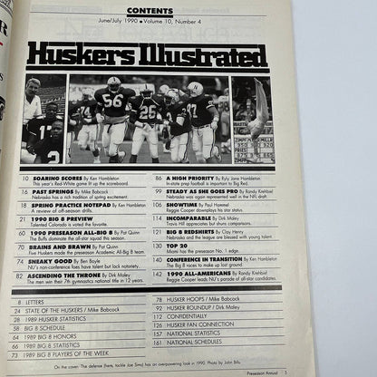 1990 Nebraska Huskers Illustrated College Football Yearbook Magazine TH3