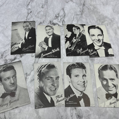 Huge Lot of 31 Mutoscope Postcards: Musician Band Leaders of the 30s/40s TD8