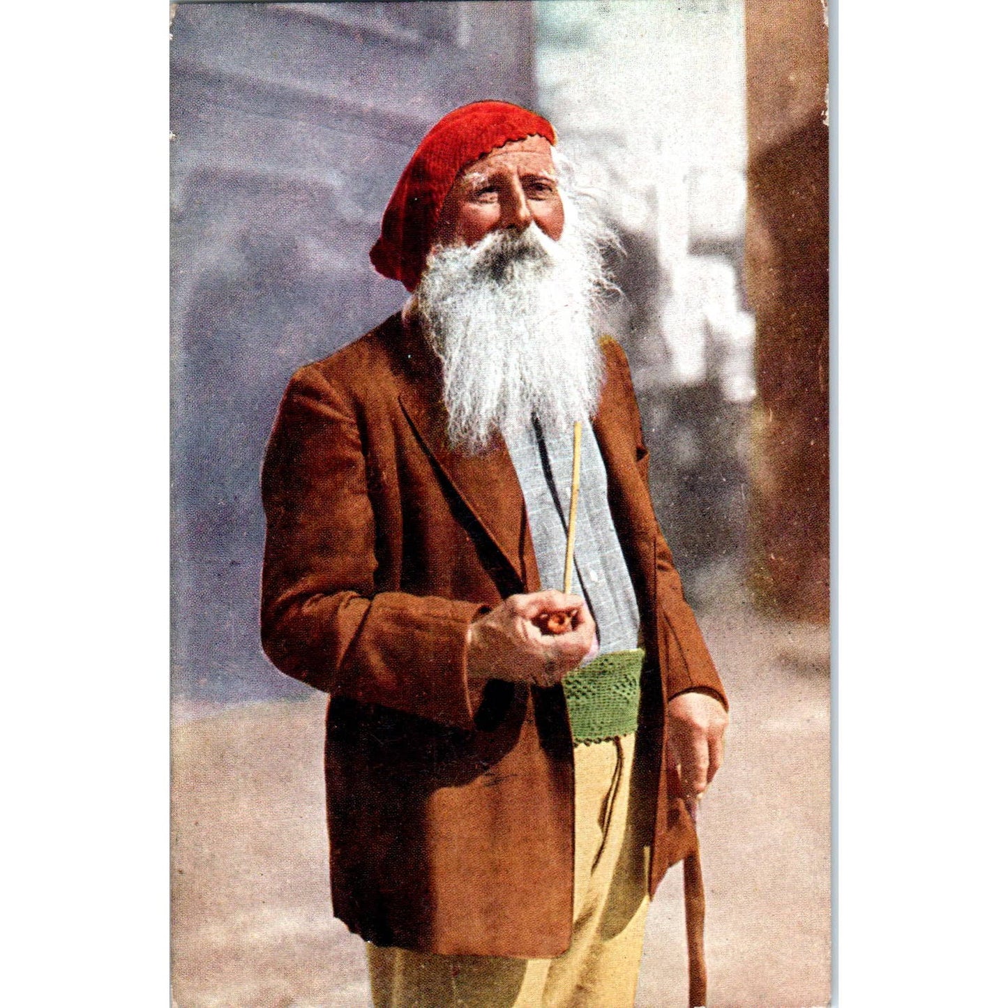 Old Fisherman at Capri - Original Postcard TJ9-P1