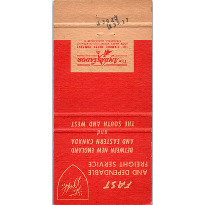 Delaware and Hudson RR New York Montreal Advertising Matchbook Cover SA1-M6