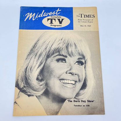 1969 Midwest Complete TV Programs Magazine Calumet The Doris Day Show TC6