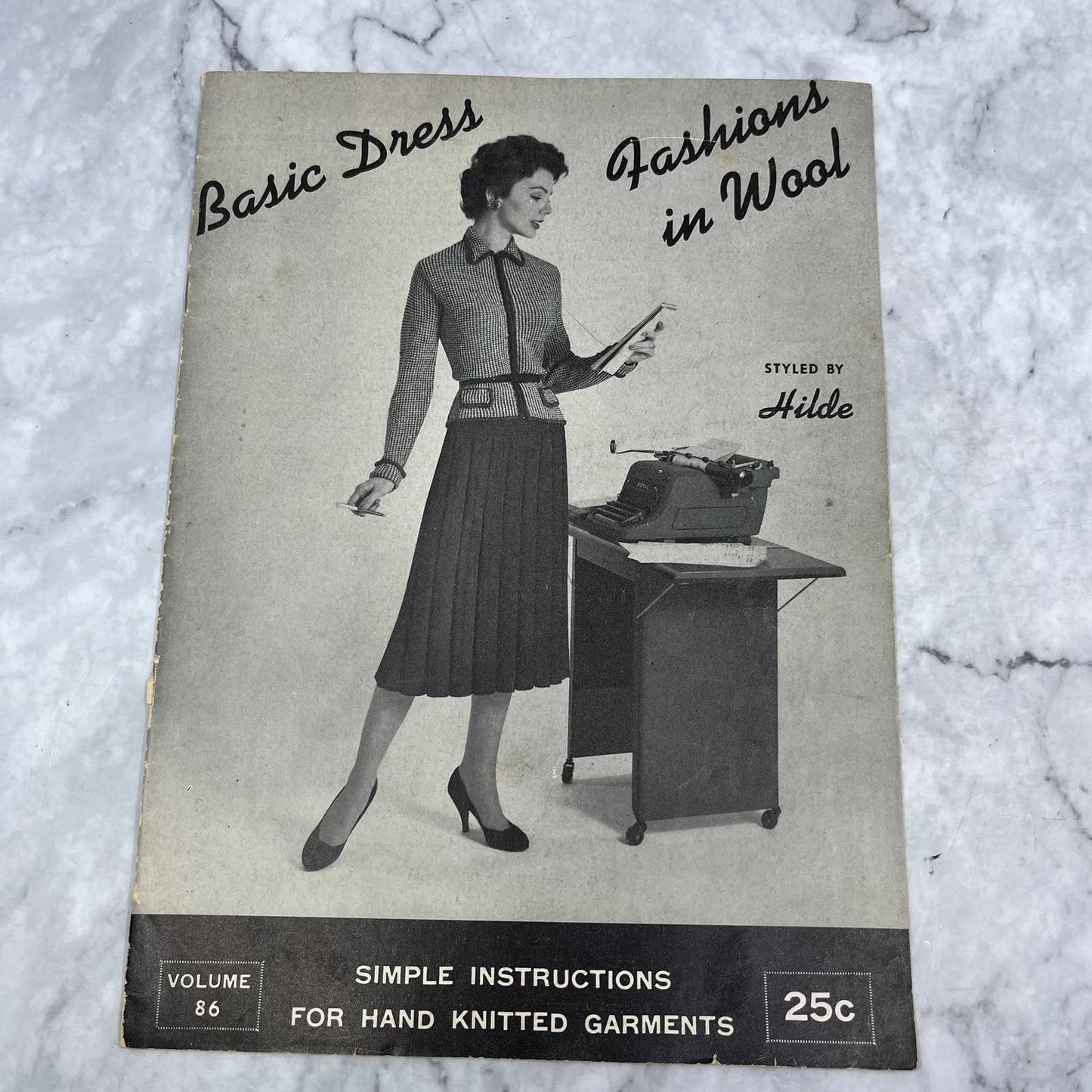 BASIC DRESS FASHIONS IN WOOL Styled by Hilde Vintage Magazine Volume # 86 TJ3
