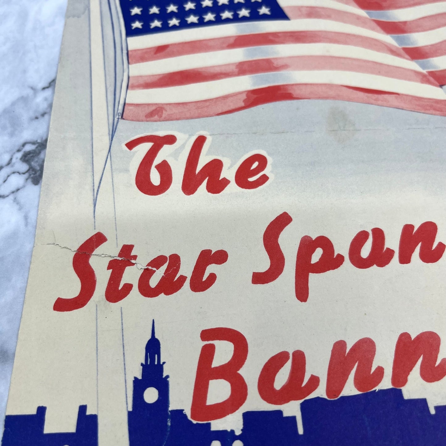 C1940 RNC Delegate Souvenir Star Spangled Banner Sheet Music V41-2