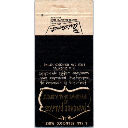 The International Room San Francisco Airport Advertising Matchbook Cover MM11-8