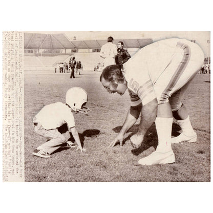 1973 Press Photo Football Miami Dolphins Manny Fernandez Prep for Super Bowl AD3