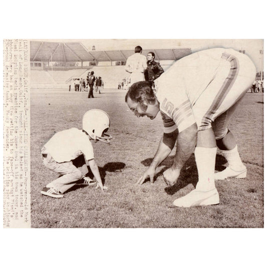 1973 Press Photo Football Miami Dolphins Manny Fernandez Prep for Super Bowl AD3