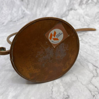 Dainty Hammered Watering Can SOLID Copper Finish Antique Design Plants 12x7” TE2