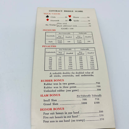 1943 WWII Coca-Cola Bridge Score Tally Card Pad AD Woman Nurse Volunteer C3