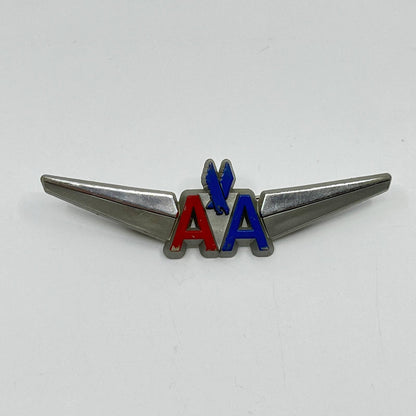 1970s American Airlines AA Junior Pilot Flight Attendant Plastic Wings Pin  SC4