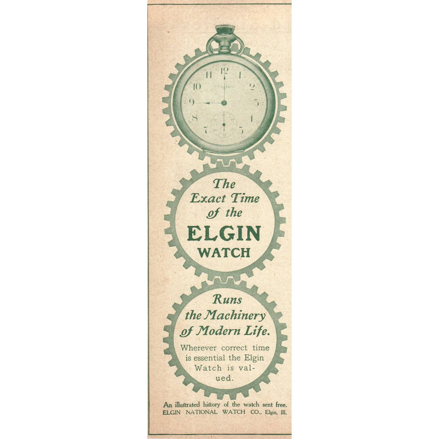 Elgin National Watch Co. Elgin Illinois - 1903 Original Ad TJ7-S