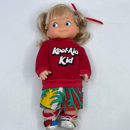 1980s Kool-Aid Kid Vintage Blonde Blue Eye Girl Doll 11" TH7