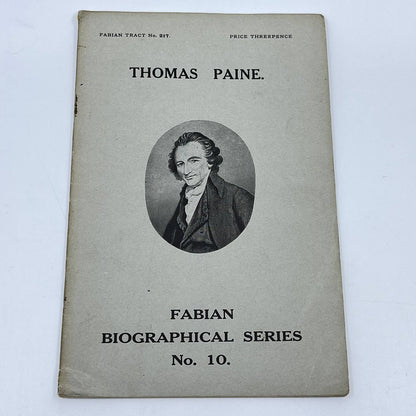 1925 THOMAS PAINE Biographical Series Fabian Tract No. 217 London TE2