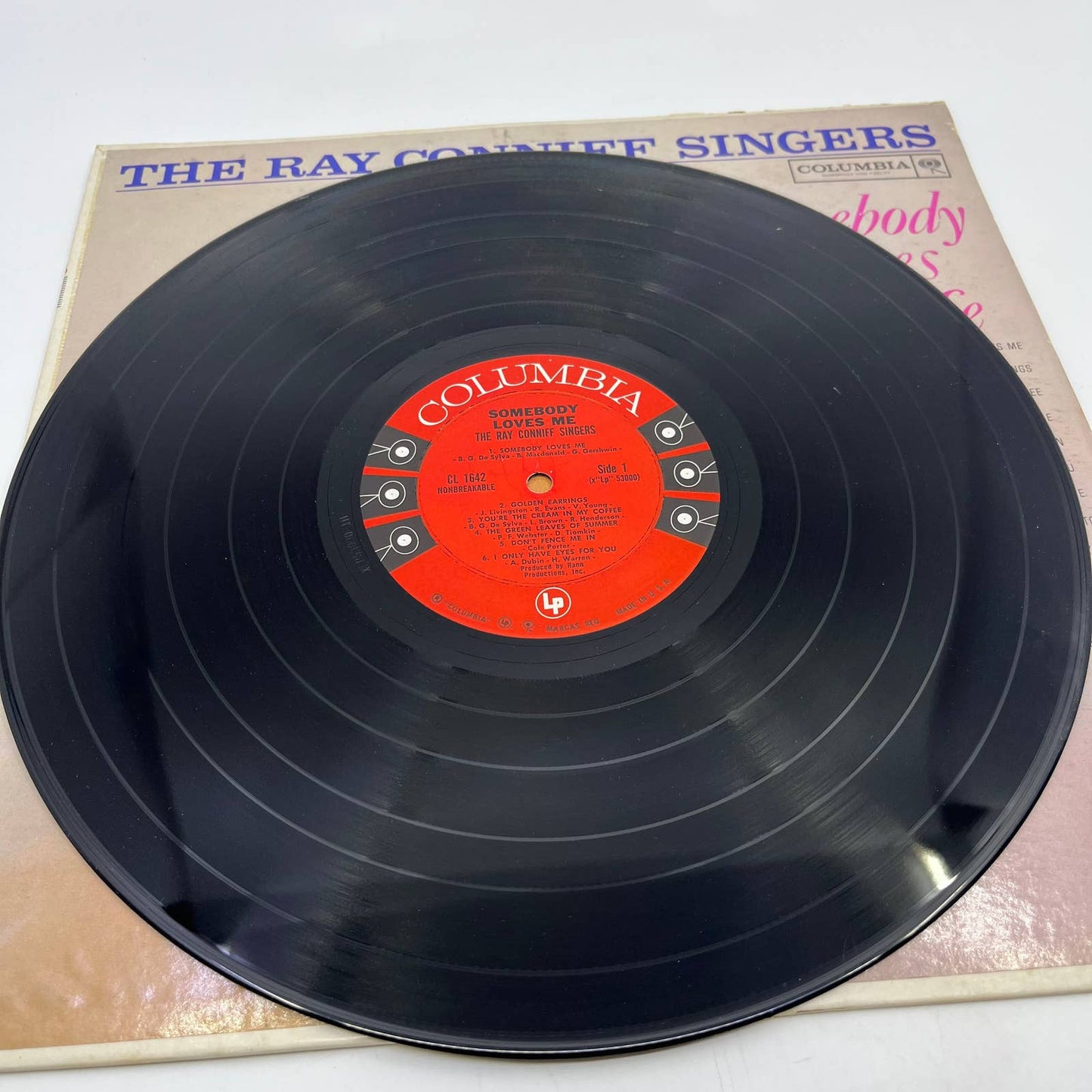 The Ray Conniff Singers Somebody Loves Me Vinyl Record Signed Authenticated TH3