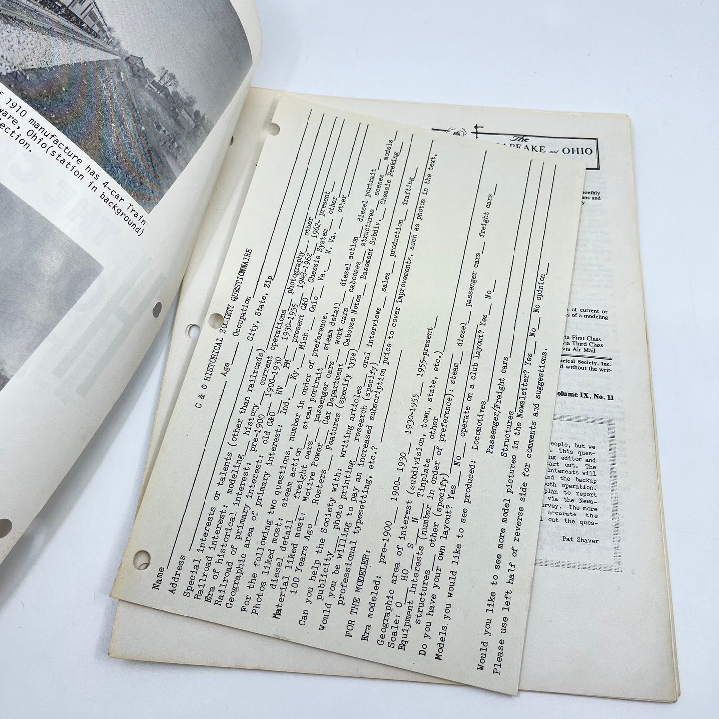 1977 Nov Chesapeake and Ohio Historical Newsletter C&O RR Thomas Dixon WV M1-2