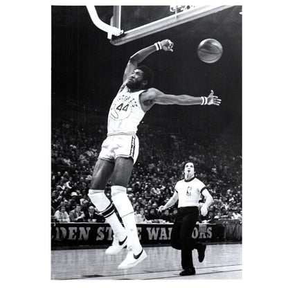 1980s Press Photo Basketball NBA Golden State Warriors Sam Mitchell 7x9" AD3