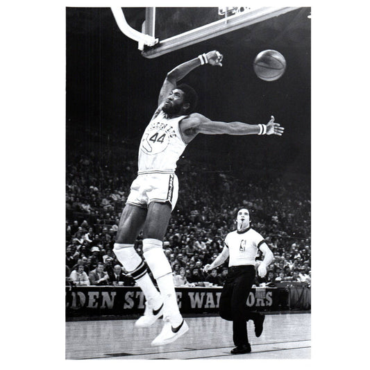 1980s Press Photo Basketball NBA Golden State Warriors Sam Mitchell 7x9" AD3