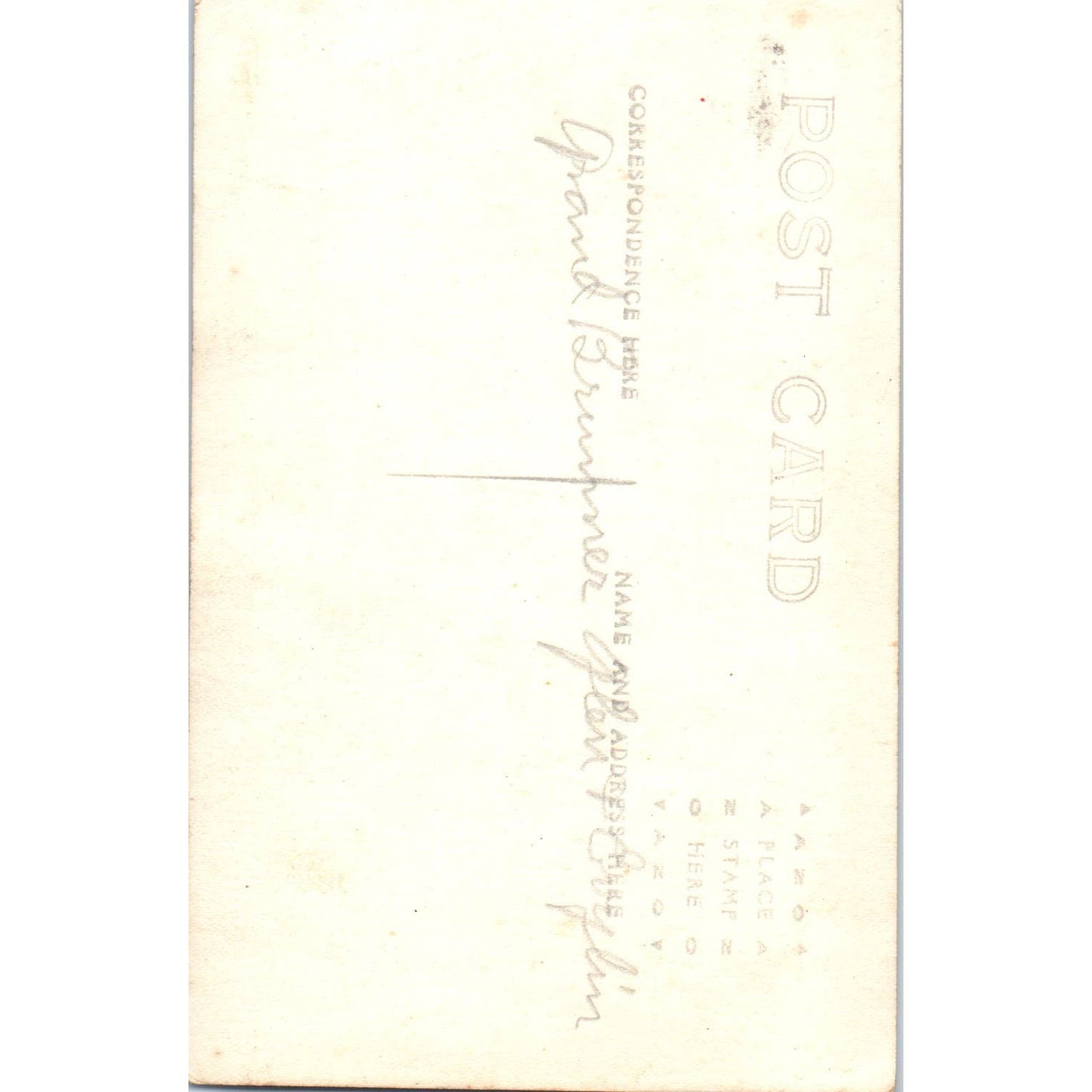 Antique RPPC Postcard Grandfather Brunner with Glen & Evylin SE5