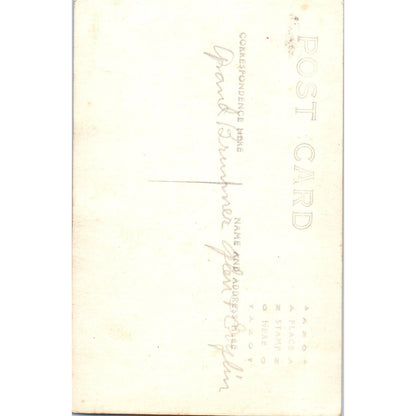 Antique RPPC Postcard Grandfather Brunner with Glen & Evylin SE5