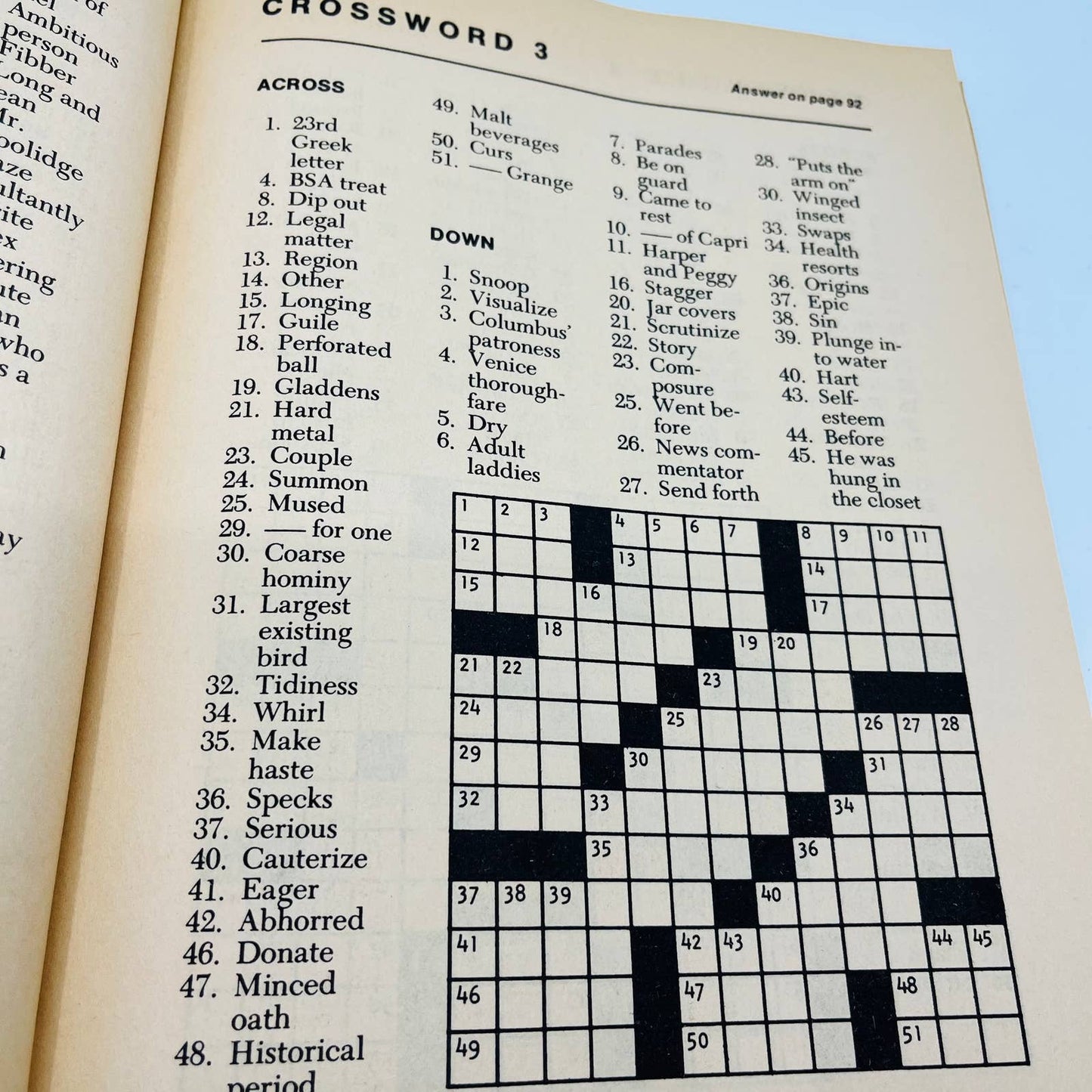 1981 NOS Finest Crossword Puzzles Book No. 4 UNUSED BA4