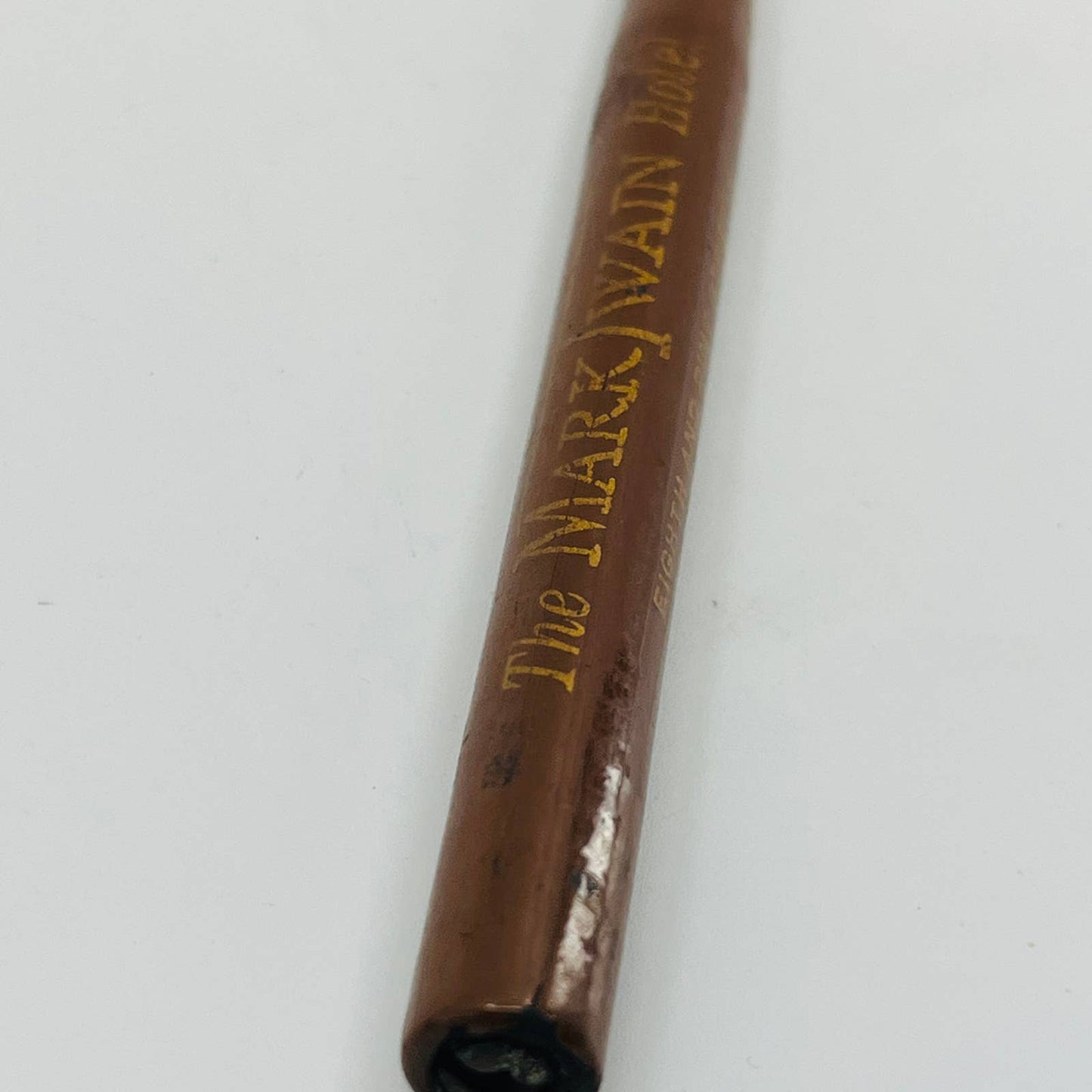 VTG Fountain Dip Pen Wood Advertising Mark Twain Hotel St. Louis MO SB3