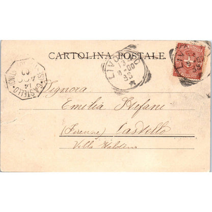 Livorno Scali D'Azeglio c1910 - Original Postcard TJ9-P1