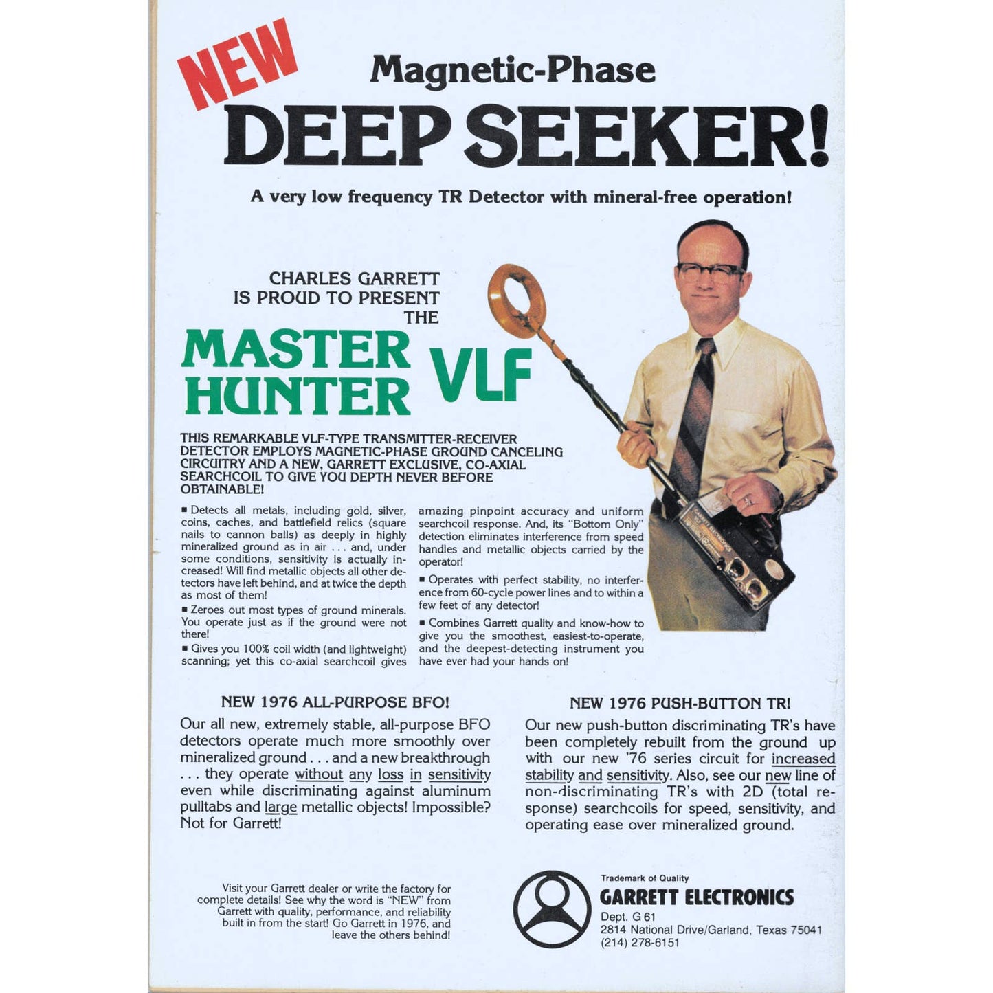 Long John Lathams Lost Treasure Magazine Lost Mines, Buried, Sunken Apr 1976 M1