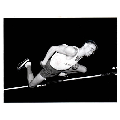 1956 Press Photo Track and Field High Jump Tommy Rushmore Manatees ~6x8" AD2
