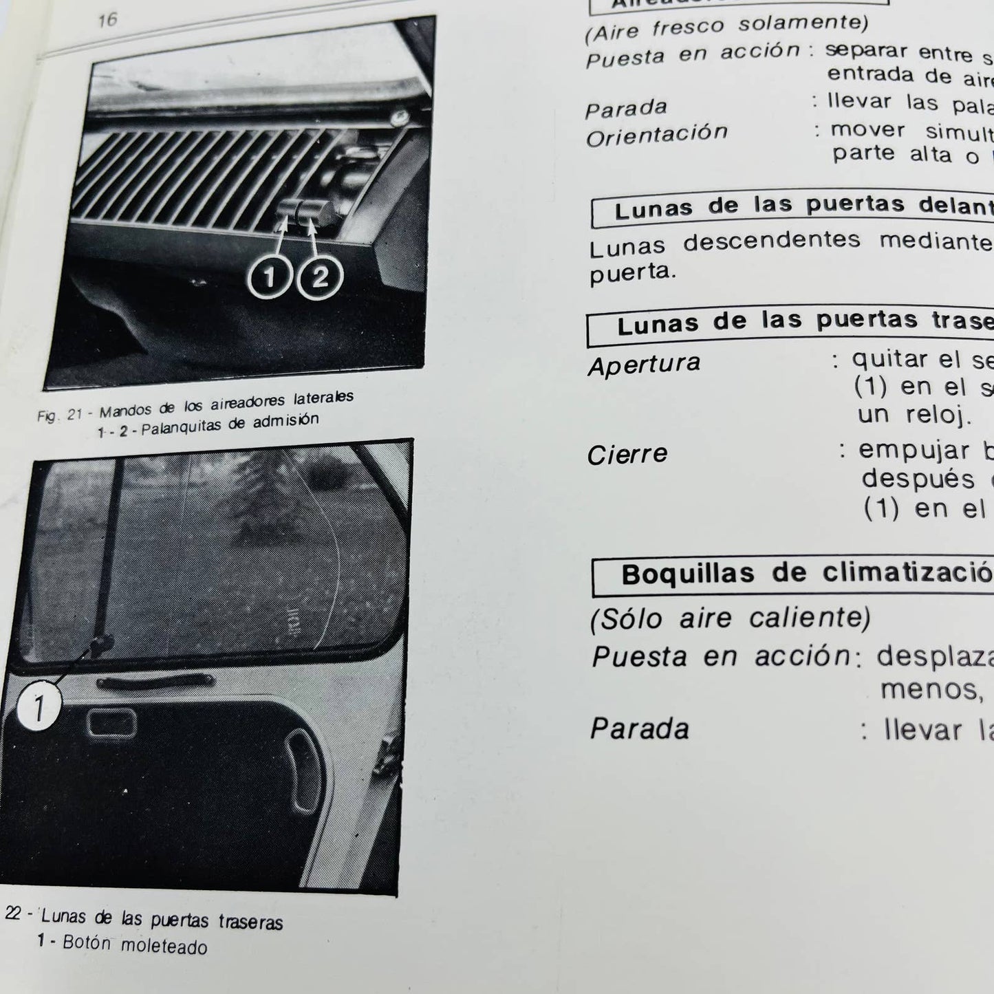 c1975 Citroën Dyane 6 Owner's manual Manual De Emplo Spanish Version BA1