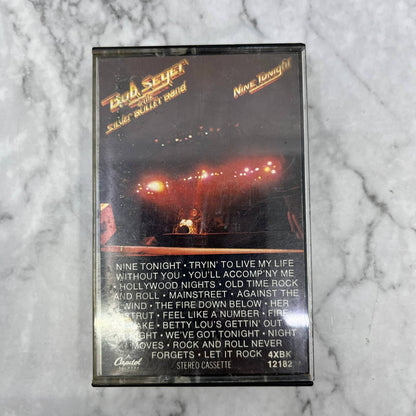 Vintage Bob Seger and the Silver Bullet Band Nine Tonight Cassette Tape TJ1-4