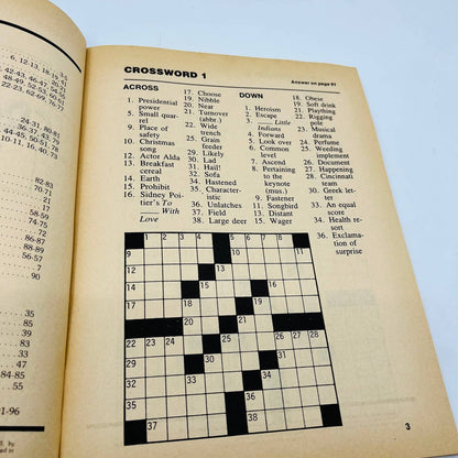 1981 NOS Finest Crossword Puzzles Book No. 7 UNUSED BA4