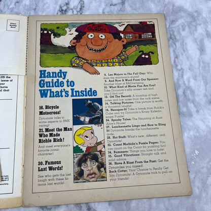 DYNAMITE magazine 1980 Vol 5 No. 8 Lee Majors The Fall Guy Stuntman Editon TJ4