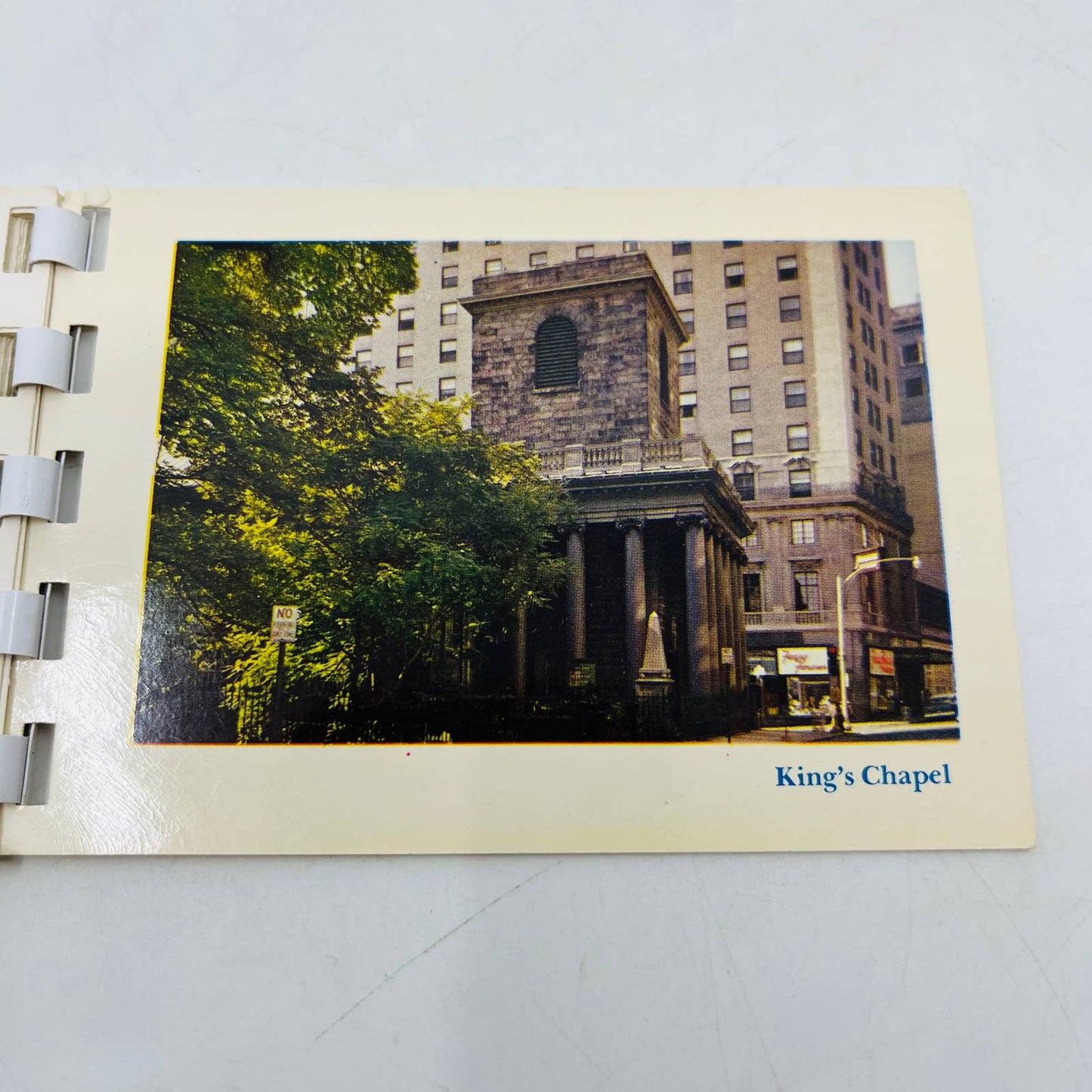 Vintage Historic Boston Freedom Trail Kodachrome Souvenir Postcard Book EA1