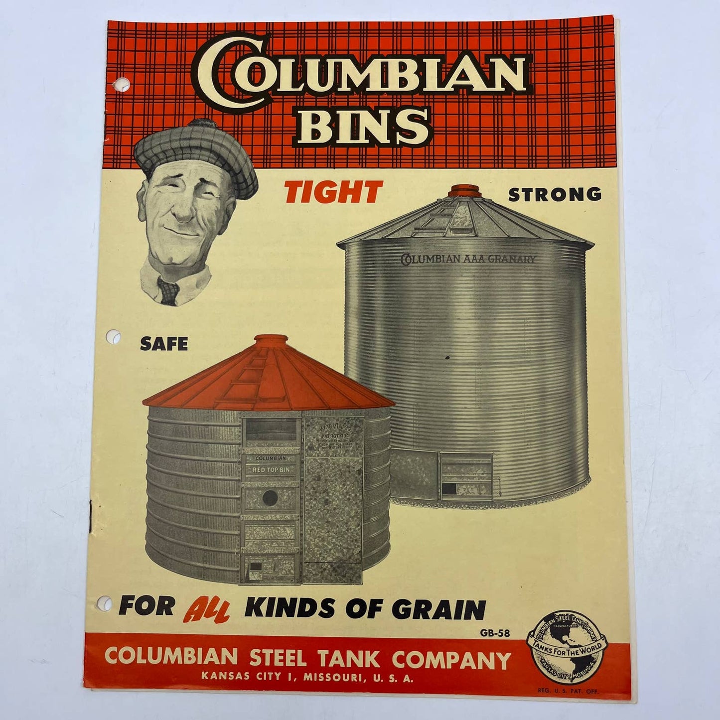 1950s Columbian Steel Grain Bins Advertising Booklet TH8