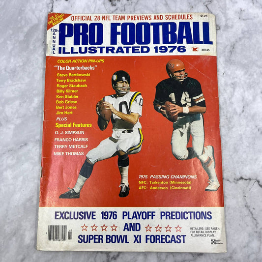 1976 PRO FOOTBALL Illustrated Vikings TARKENTON Bengals ANDERSON OJ Simpson TJ3
