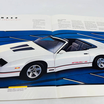 1988 Chevrolet Chevy Camaro IROC-Z Dealer Sales Brochure Full Color Pictures BA3