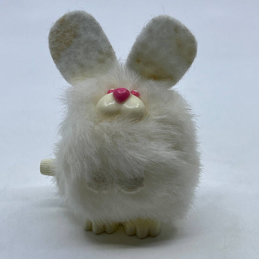 1970s Wind Up Toy Tomy Fuzzy Bunny Rabbit Taiwan 3" TH7