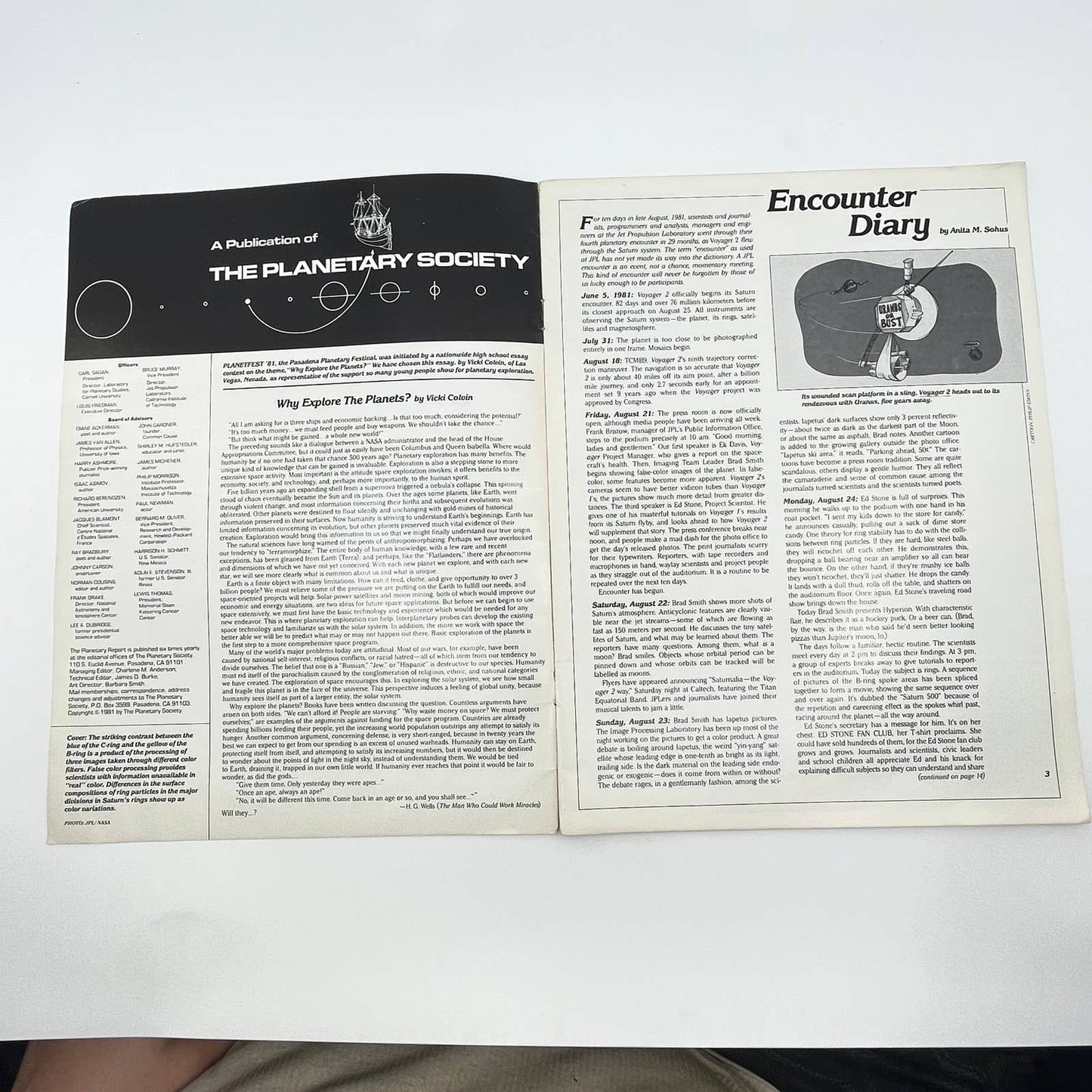 1981 Oct/Nov, The Planetary Report Magazine, Return to the Rings TF7