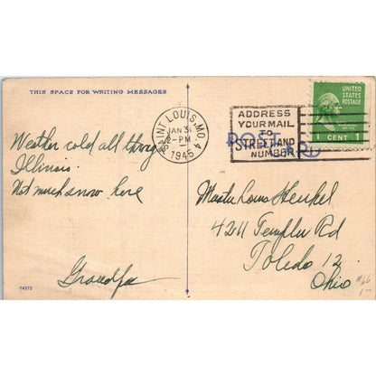 That's What I Call A Bicycle Built For Two Comic Humor Original Postcard P2-7