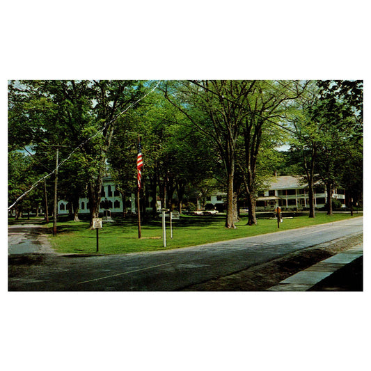 Vintage Postcard - Newfane Common Route 30 - Newfane Vermont AD9