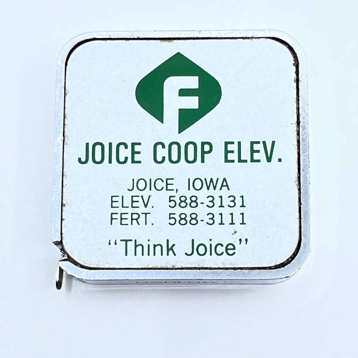 VTG Advertising Metal Tape Measure Joice CO-OP Elevator Joice IA SD8