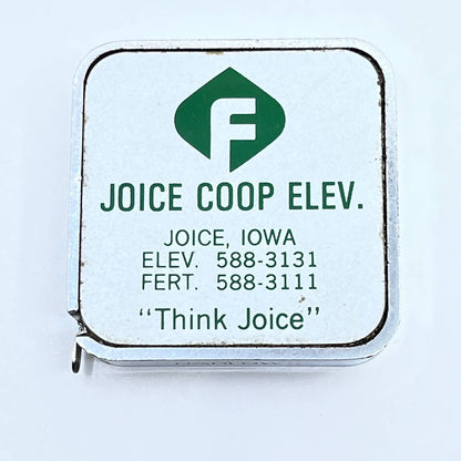 VTG Advertising Metal Tape Measure Joice CO-OP Elevator Joice IA SD8