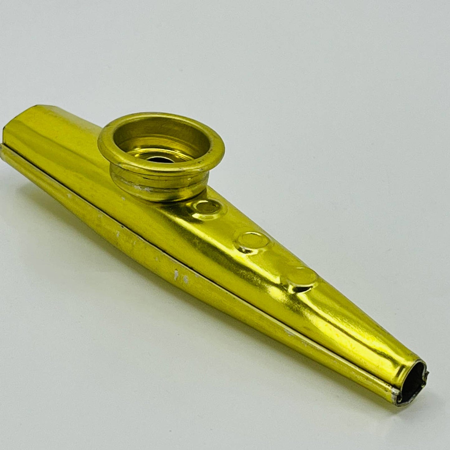 1950s Vintage Gold Tin Kazoo Toy TB6