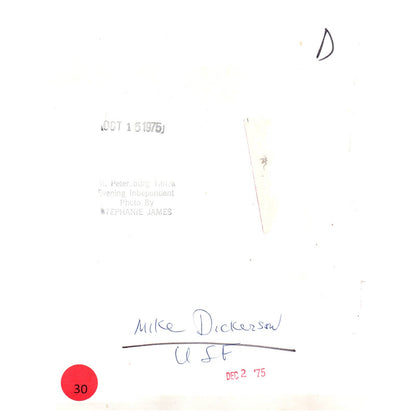 1975 Press Photo Basketball NCAA Mike Dickerson USF 5x7" AD3