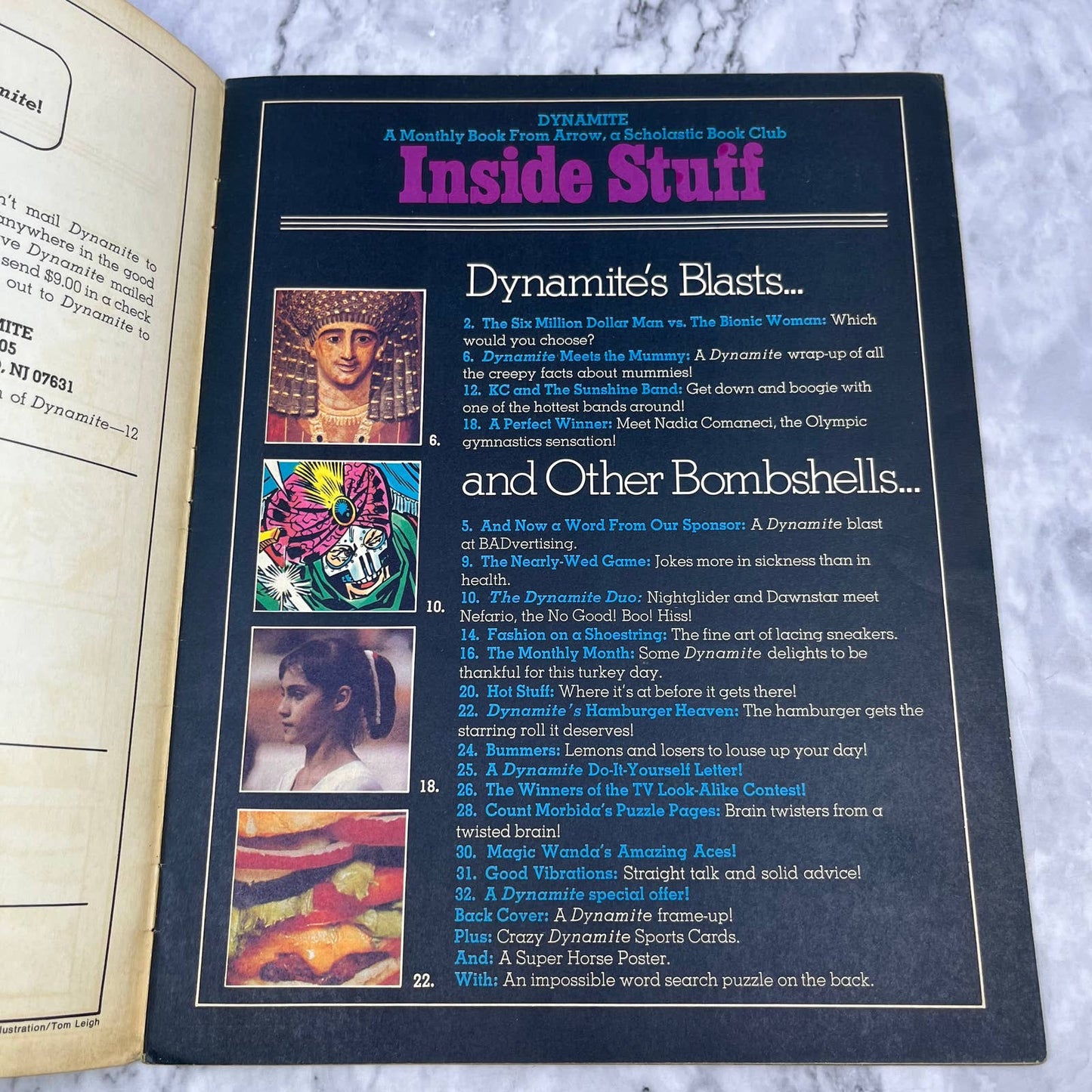 1976 Dynamite Magazine SIX MILLION DOLLAR MAN VS. BIONIC WOMAN TJ4