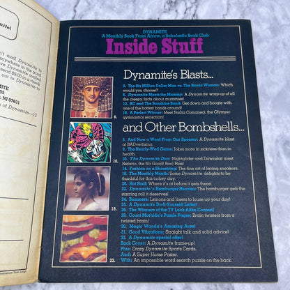 1976 Dynamite Magazine SIX MILLION DOLLAR MAN VS. BIONIC WOMAN TJ4