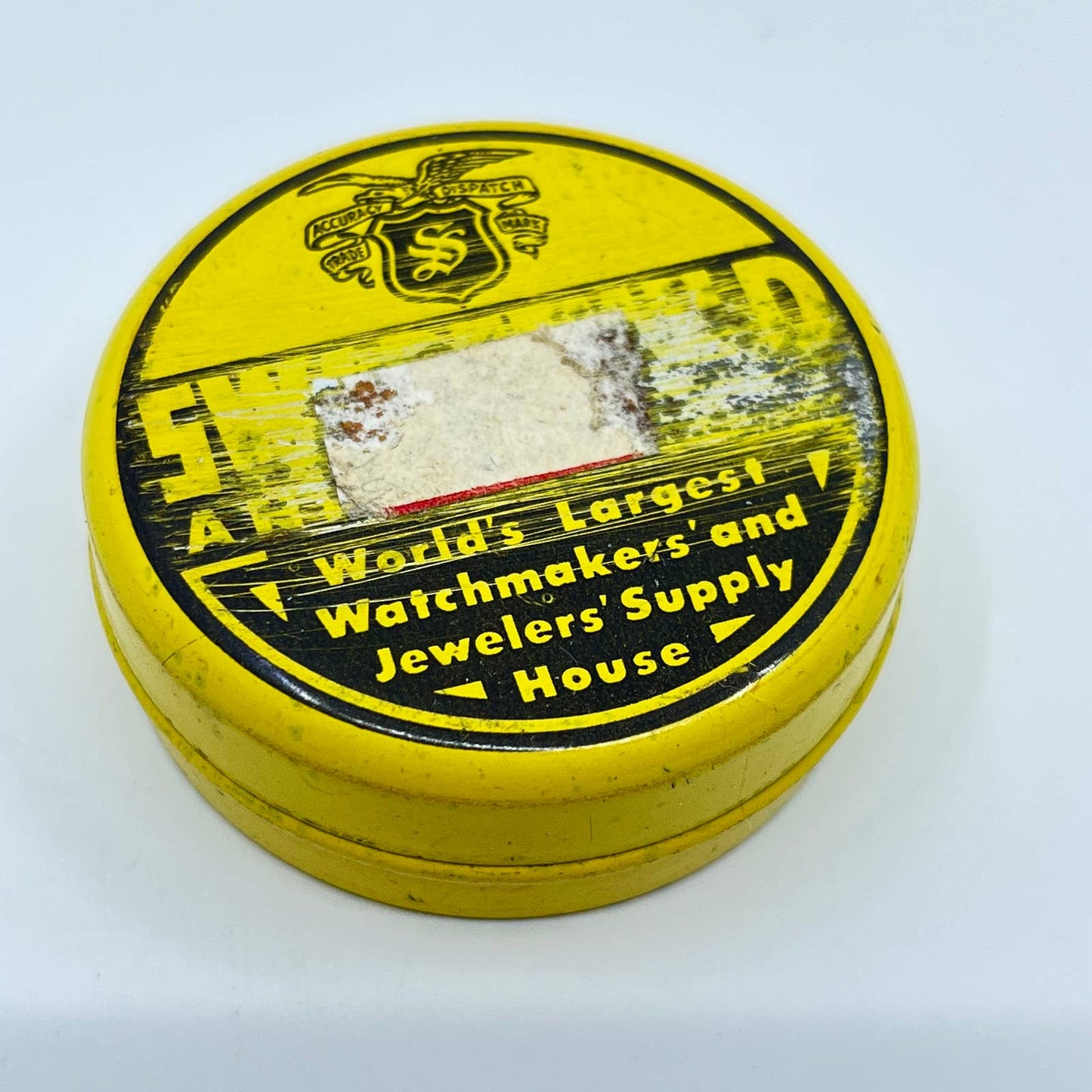 Vintage Swarthchild and Co Watchmaker Parts Tin SC7