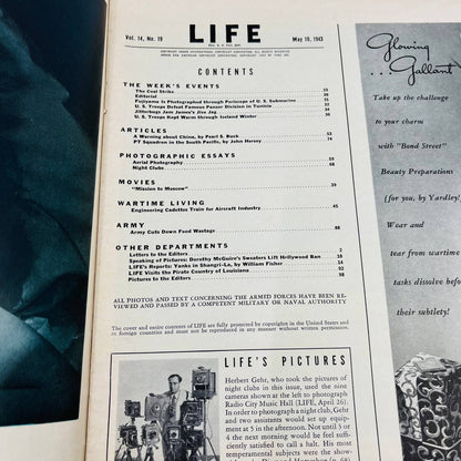 Life Magazine May 10 1943 WW2 Navy PT Skippers Aerial Photography Jitterbugs TD8